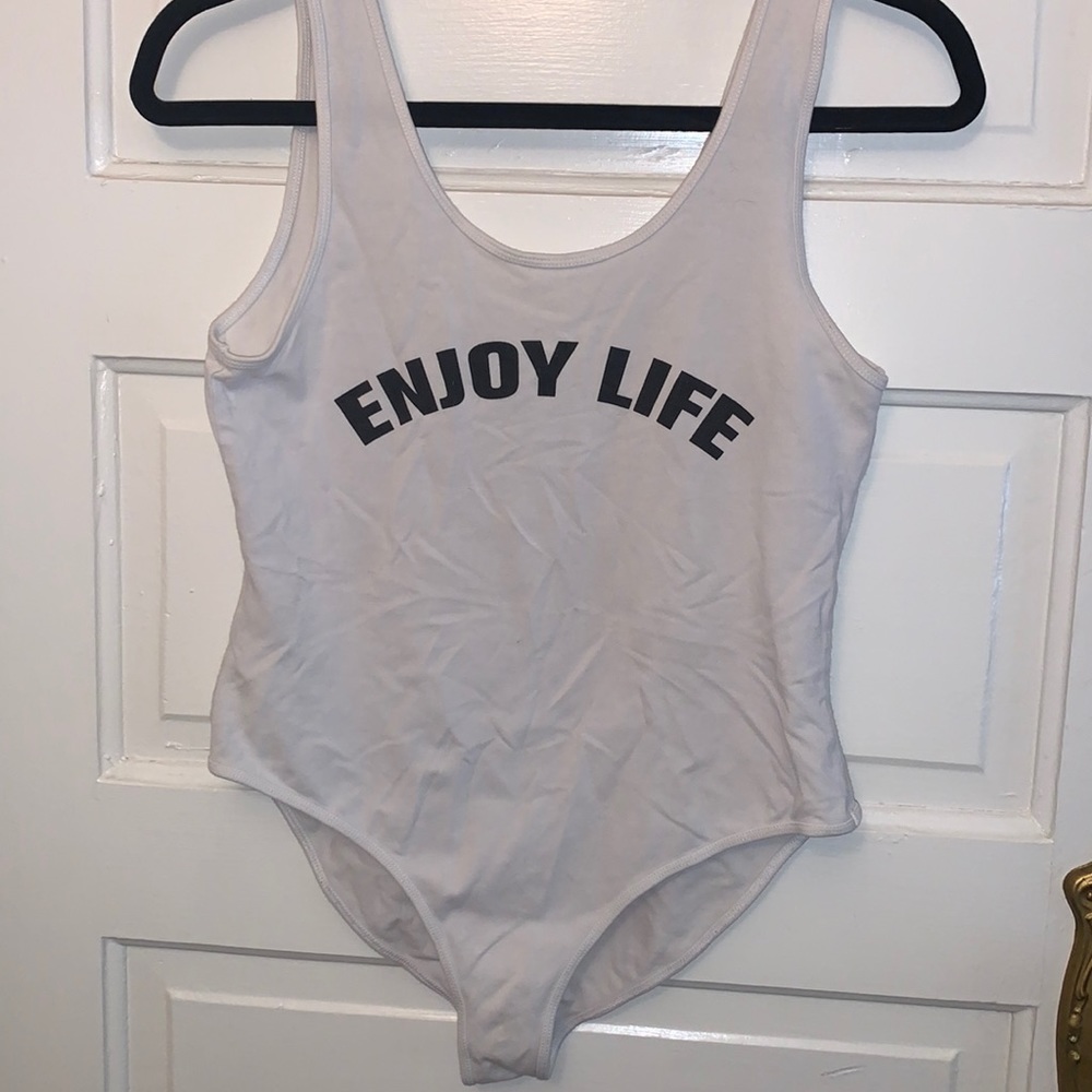 “ENJOY LIFE” Forever 21 Leotard